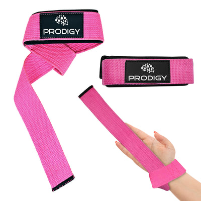 Weightlifting Wrist Straps - Black - Dark Green - Pink